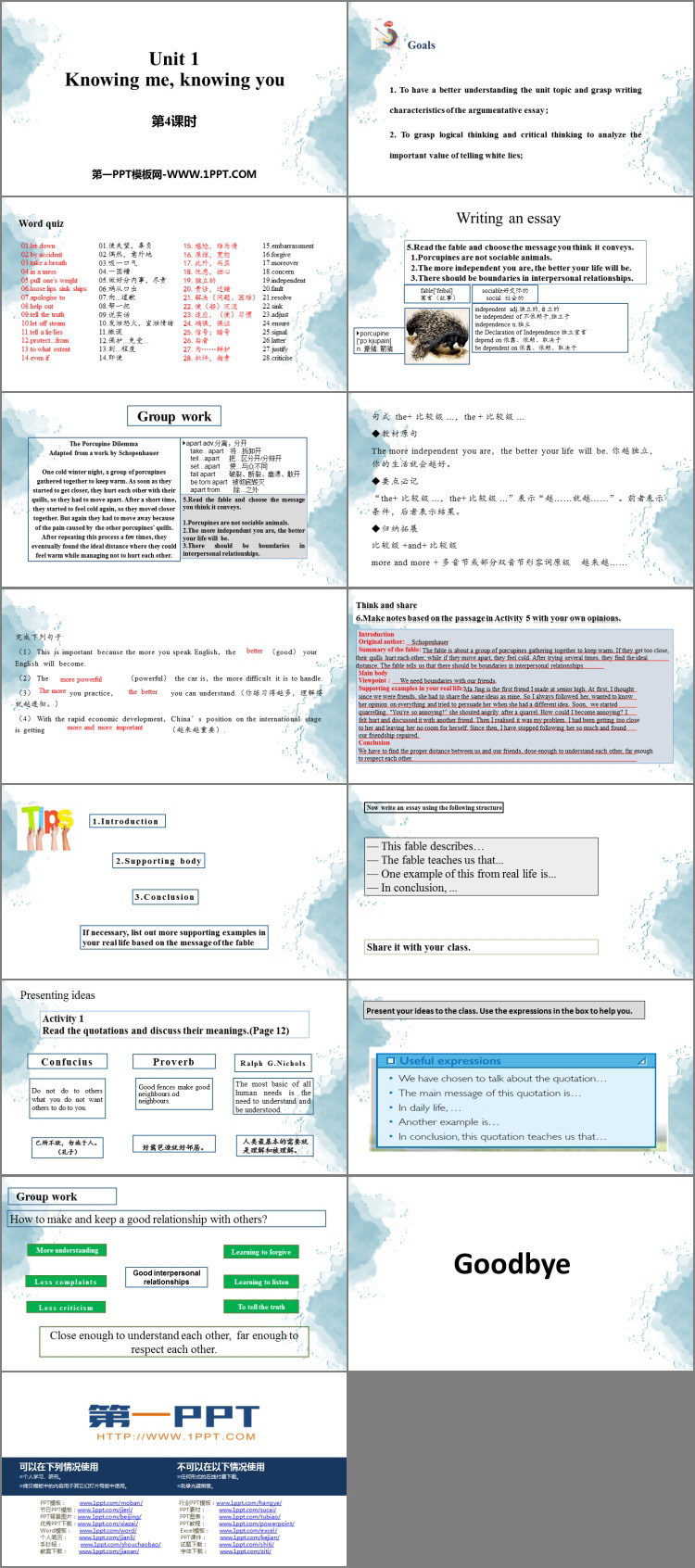 图片[2]-《Knowing me，knowing you》PPT课件(第4课时)-第一PPT