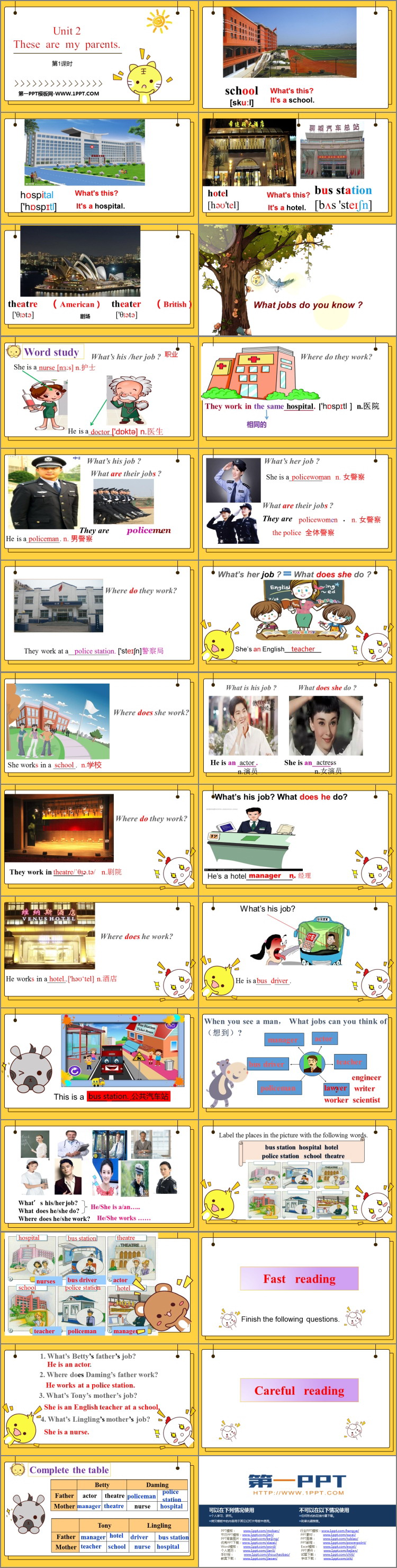 图片[2]-《These are my parents》PPT课件下载(第1课时)-第一PPT