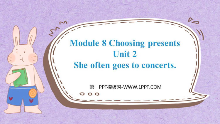 图片[1]-《She often goes to concerts》PPT课件下载-第一PPT