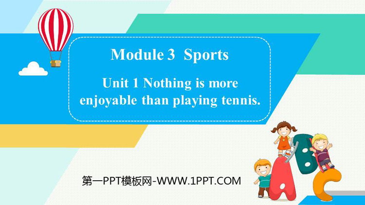图片[1]-《Nothing is more exciting than playing tennis》Sports PPT精品课件-第一PPT