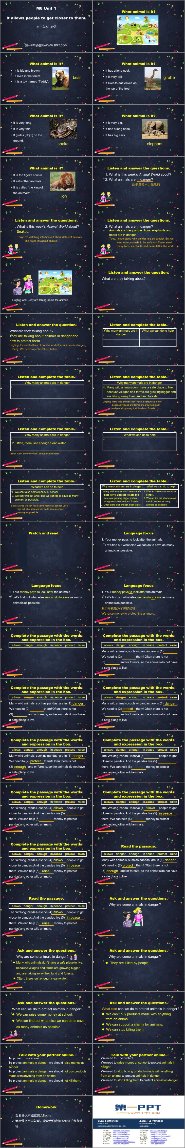 图片[2]-《It allows people to get closer to them》Animals in danger PPT优质课件-第一PPT