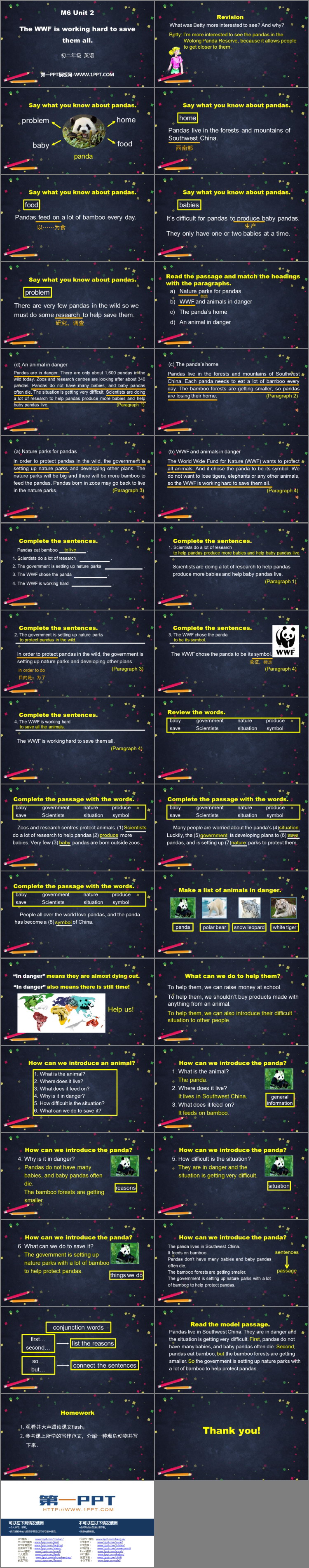 图片[2]-《The WWF is working hard to save them all》Animals in danger PPT优秀课件-第一PPT