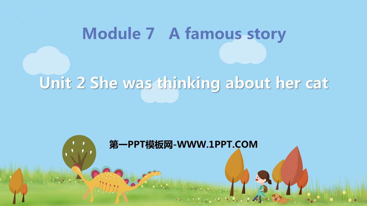 图片[1]-《She was thinking about her cat》A famous story PPT免费课件-第一PPT