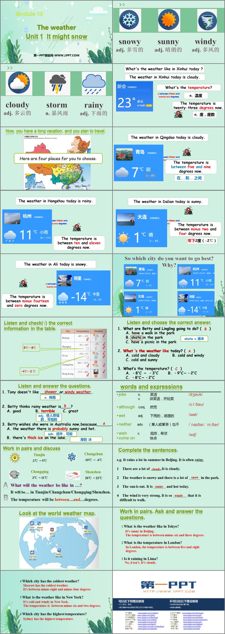 图片[2]-《It might snow》the weather PPT优质课件-第一PPT