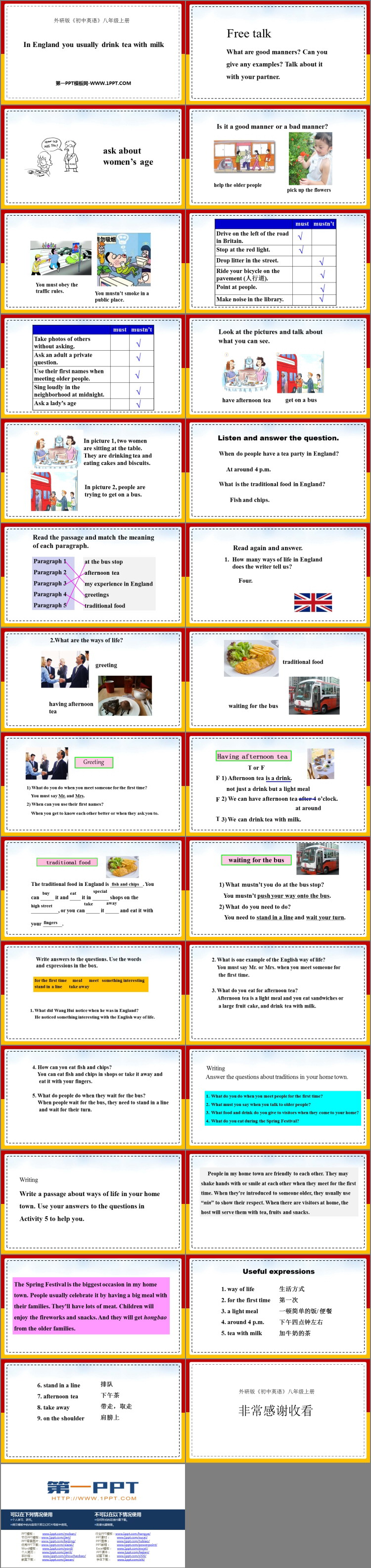 图片[2]-《In England you usually drink tea with milk》Way of life PPT精品课件-第一PPT