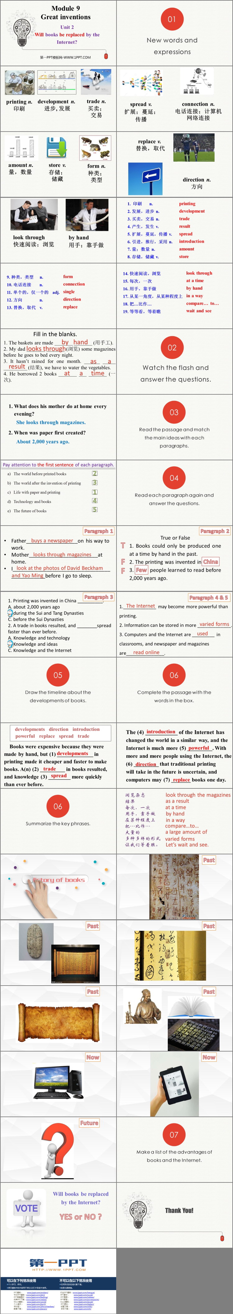 图片[2]-《Will books be replaced by the Internet?》Great inventions PPT优质课件-第一PPT