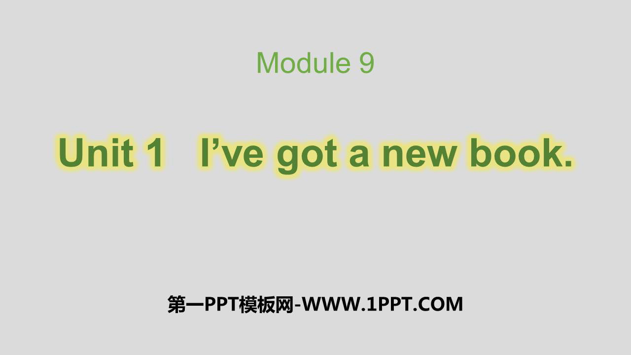 图片[1]-《I’ve got a new book》PPT免费课件-第一PPT