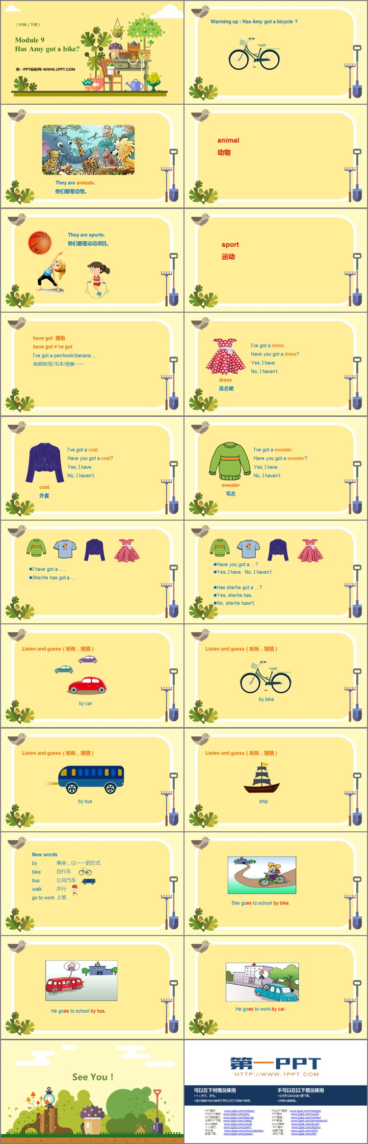 图片[2]-《Has Amy got a bike?》PPT免费课件-第一PPT