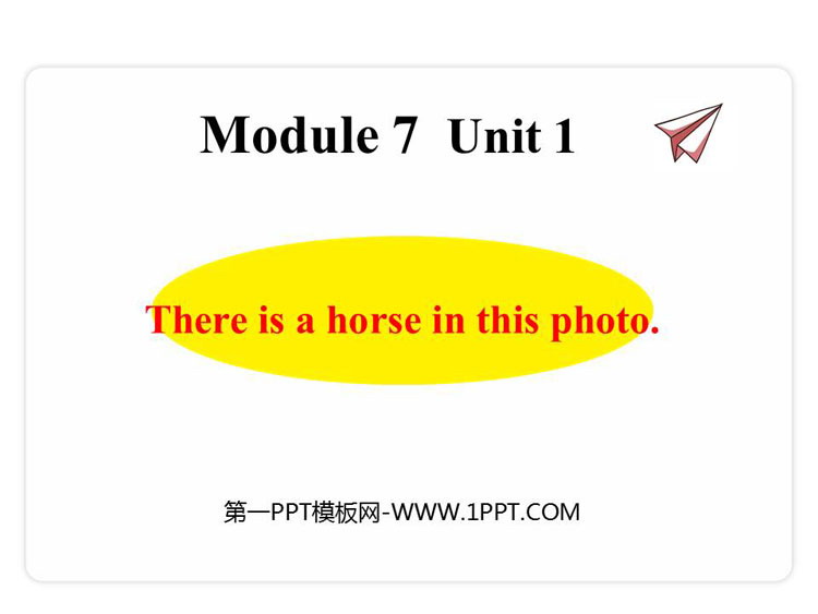 图片[1]-《There is a horse in this photo》PPT免费课件-第一PPT