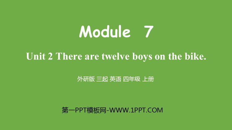图片[1]-《There are twelve boys on the bike》PPT课件下载-第一PPT