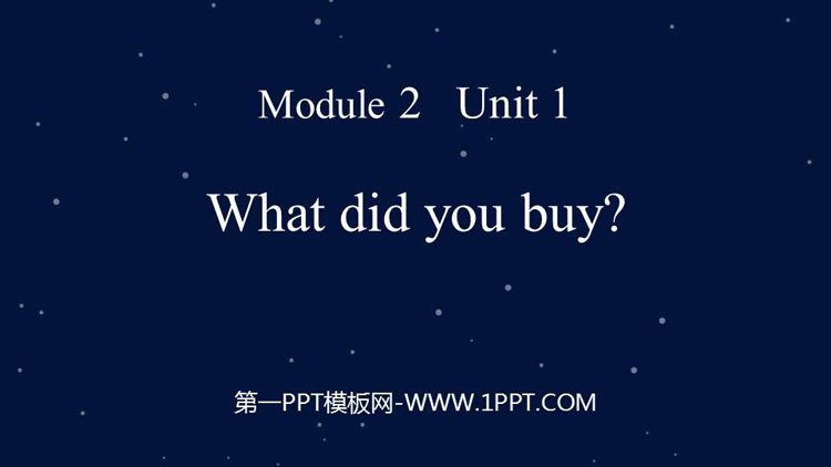 图片[1]-《What did you buy?》PPT课件下载-第一PPT