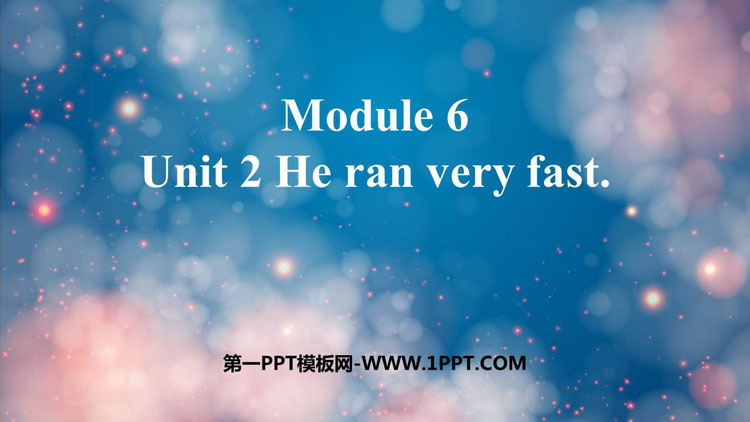 图片[1]-《He ran very fast》PPT免费课件-第一PPT
