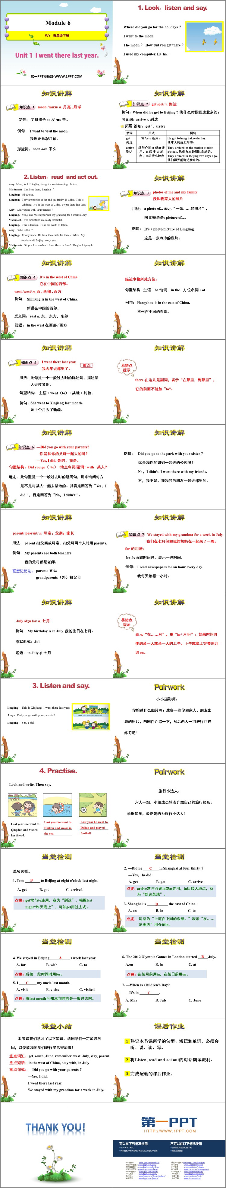 图片[2]-《I went there last year》PPT免费课件-第一PPT