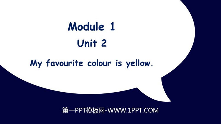 图片[1]-my_favourite_colour_is_yellow-第一PPT