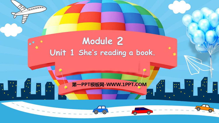 图片[1]-《She’s reading a book》PPT优质课件-第一PPT