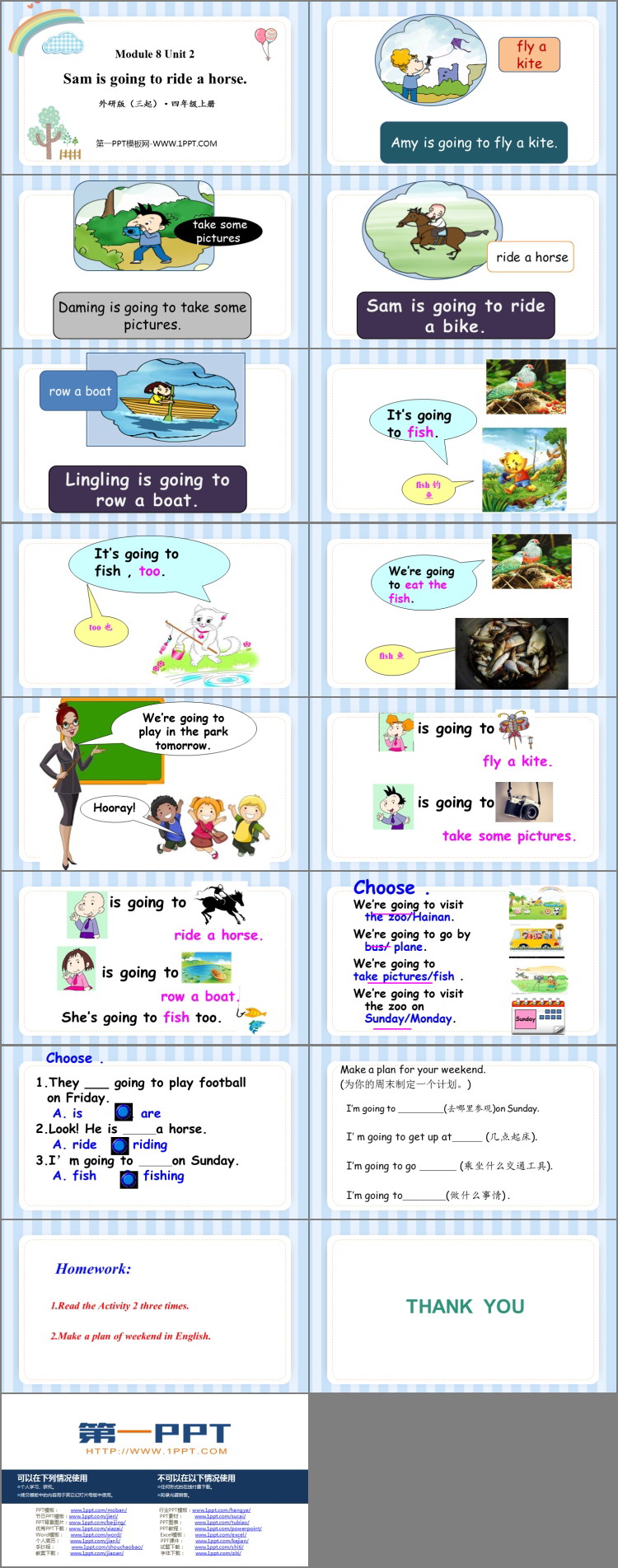 图片[2]-《Sam is going to ride horse》PPT免费课件-第一PPT