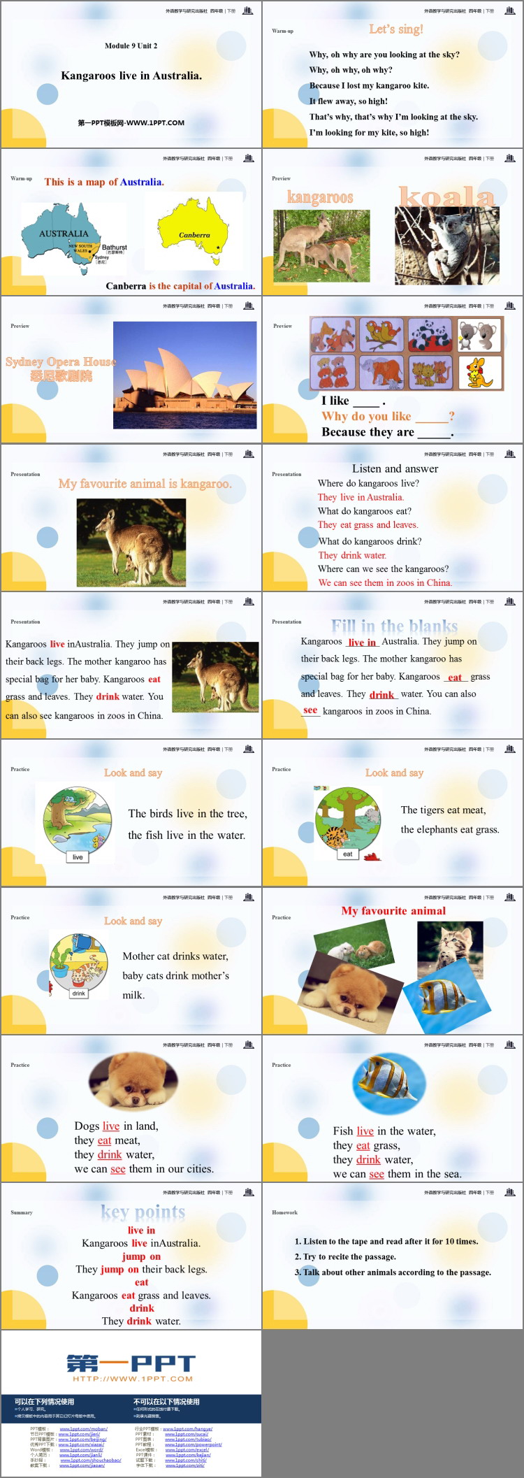 图片[2]-kangaroos_live_in_Australia-第一PPT