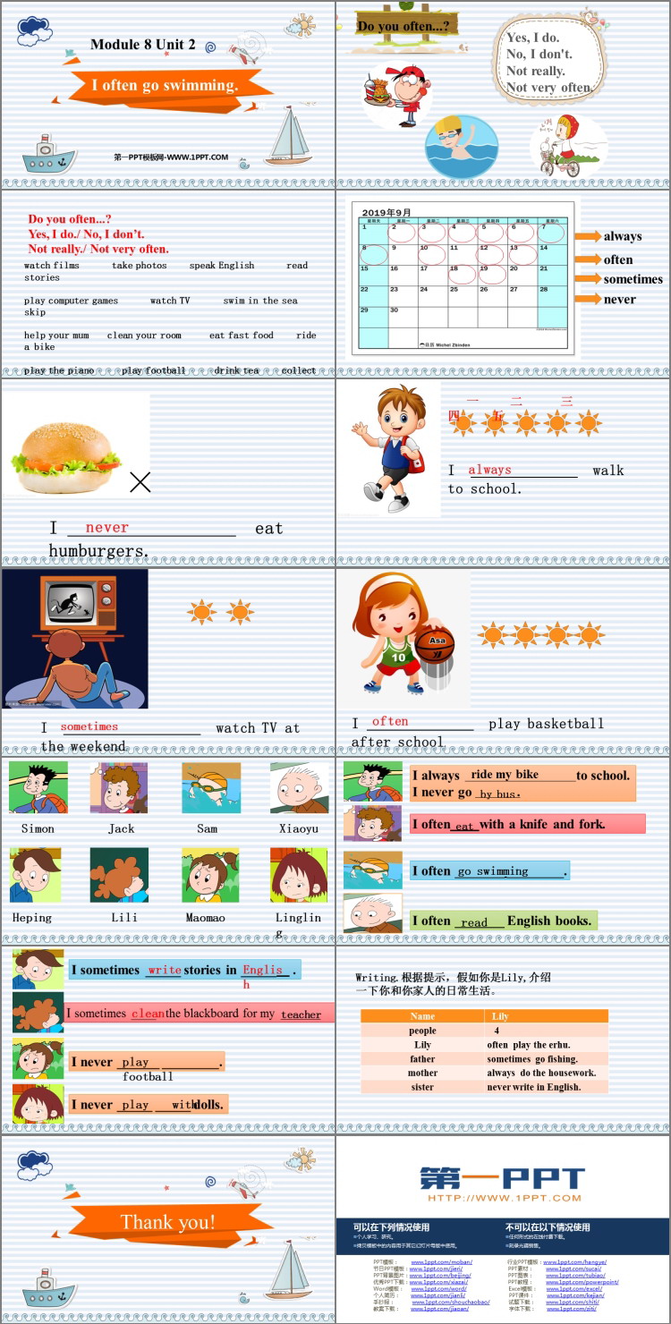 图片[2]-《I often go swimming》PPT精品课件-第一PPT
