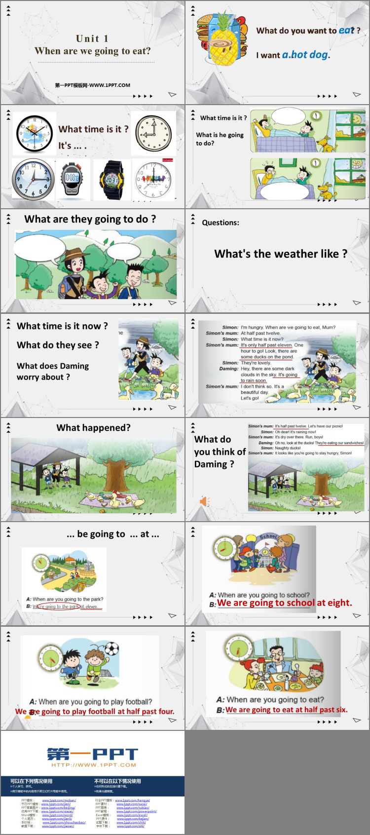 图片[2]-《When are we going to eat?》PPT免费课件-第一PPT