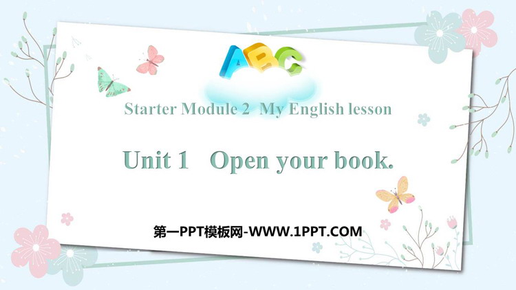 图片[1]-《Open your book》PPT优秀课件-第一PPT