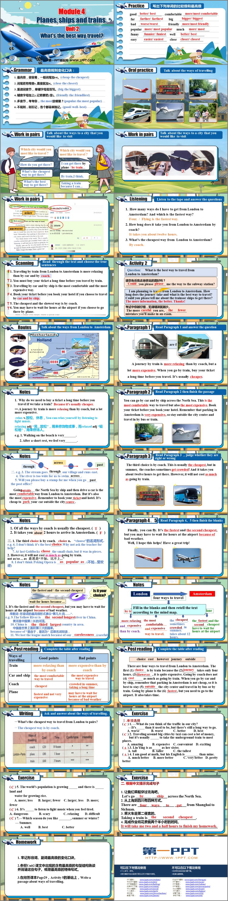 图片[2]-《What is the best way to travel?》Planesships and trains PPT优秀课件-第一PPT