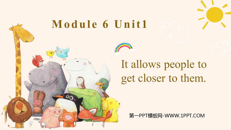 图片[1]-《It allows people to get closer to them》Animals in danger PPT教学课件下载-第一PPT