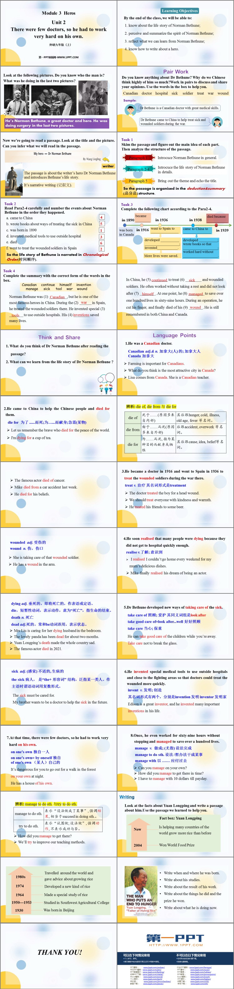 图片[2]-《There were few doctorsso he had to work very hard on his own》Heroes PPT免费下载-第一PPT