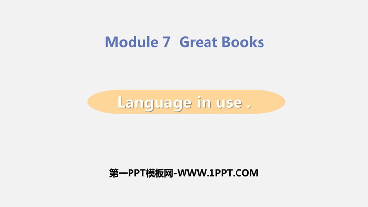 图片[1]-《Language in use》Great books PPT课件下载-第一PPT