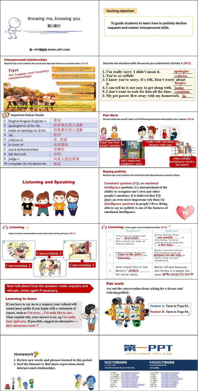图片[2]-《Knowing me，knowing you》PPT下载(第2课时)-第一PPT