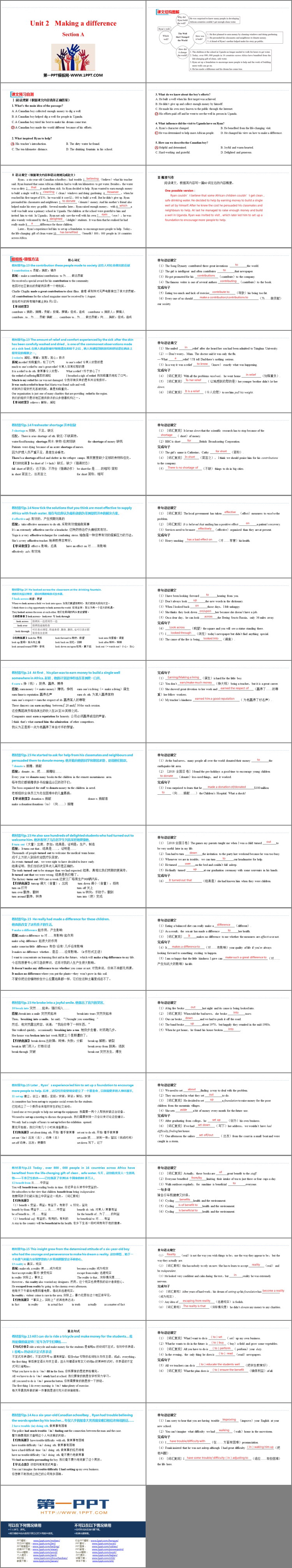图片[2]-《Making a difference》Section A PPT课件-第一PPT