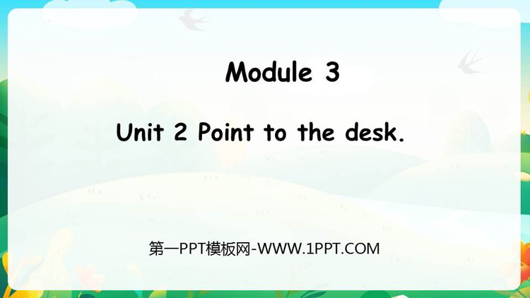 图片[1]-《Point to the desk》PPT下载-第一PPT