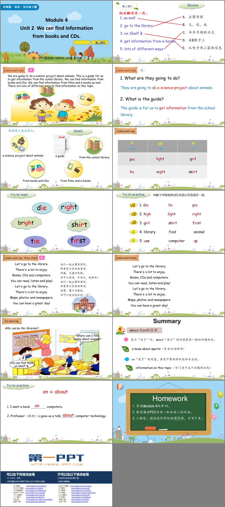 图片[2]-《We can find information from books and CDs》PPT课件(第2课时)-第一PPT