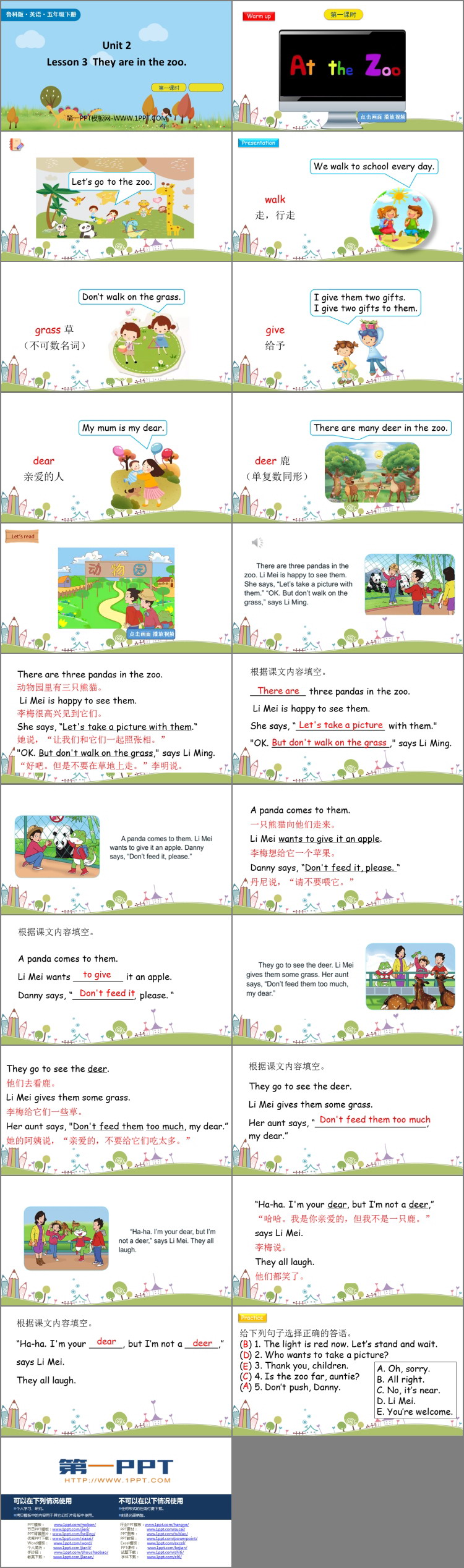 图片[2]-《They are in the zoo》Good Behaviour PPT下载(第1课时)-第一PPT