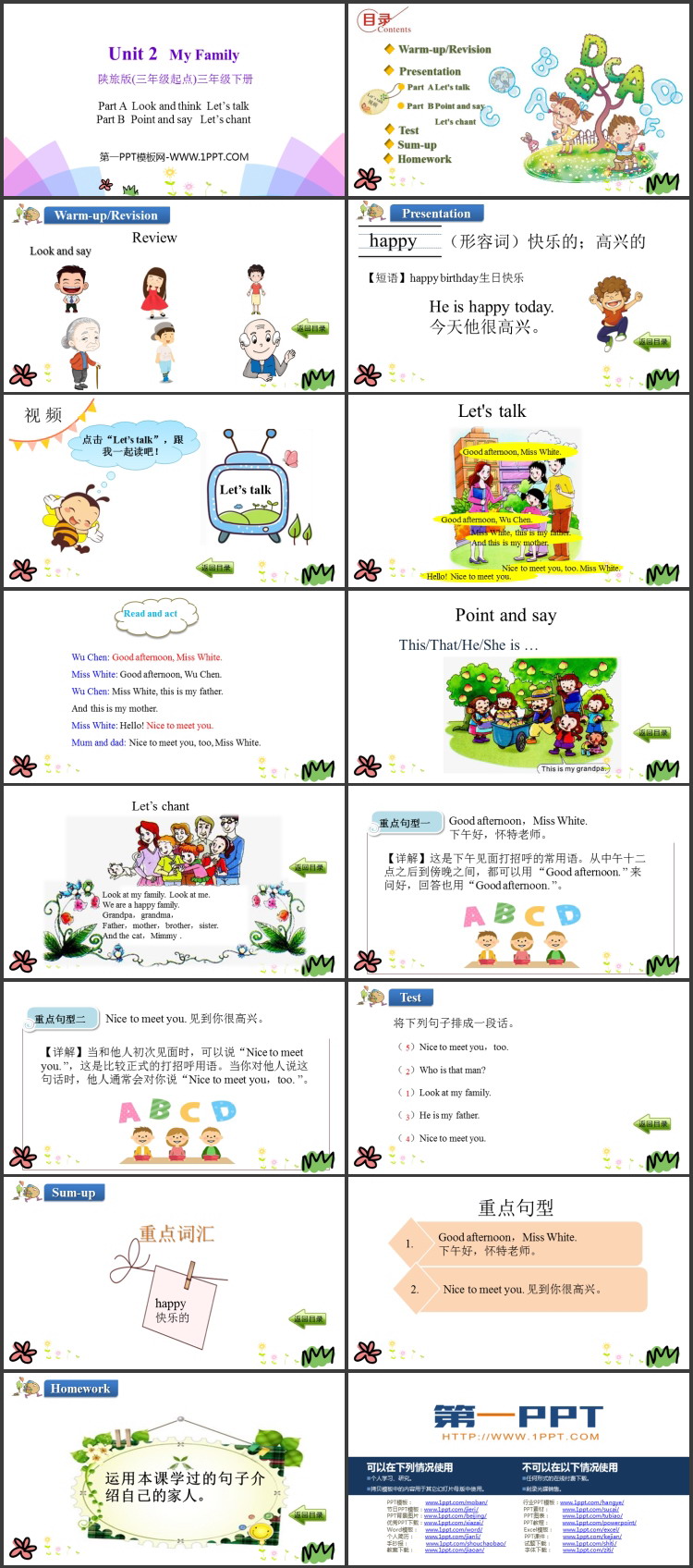 图片[2]-《My family》PPT教学课件(第2课时)-第一PPT