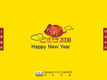 鼠年春节PPT模板下载-第一PPT