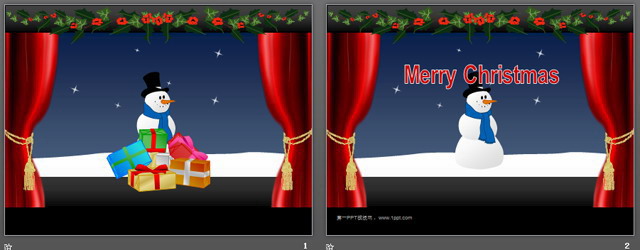 图片[2]-Merry Christmas圣诞快乐PPT模板下载-第一PPT
