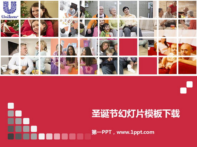 图片[1]-温馨圣诞节PowerPoint模板下载-第一PPT
