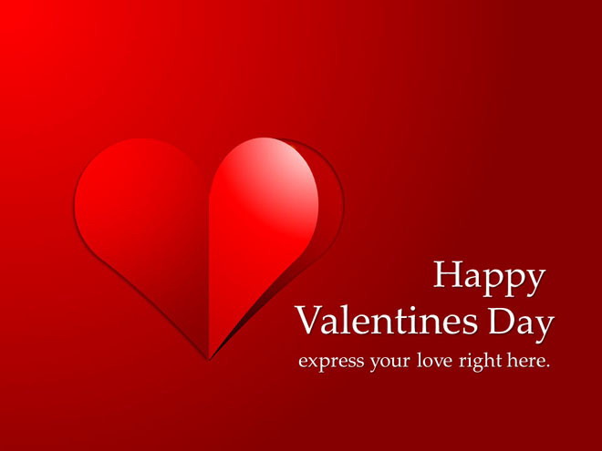 图片[1]-Happy Valentine‘s Day情人节快乐PPT模板下载-第一PPT