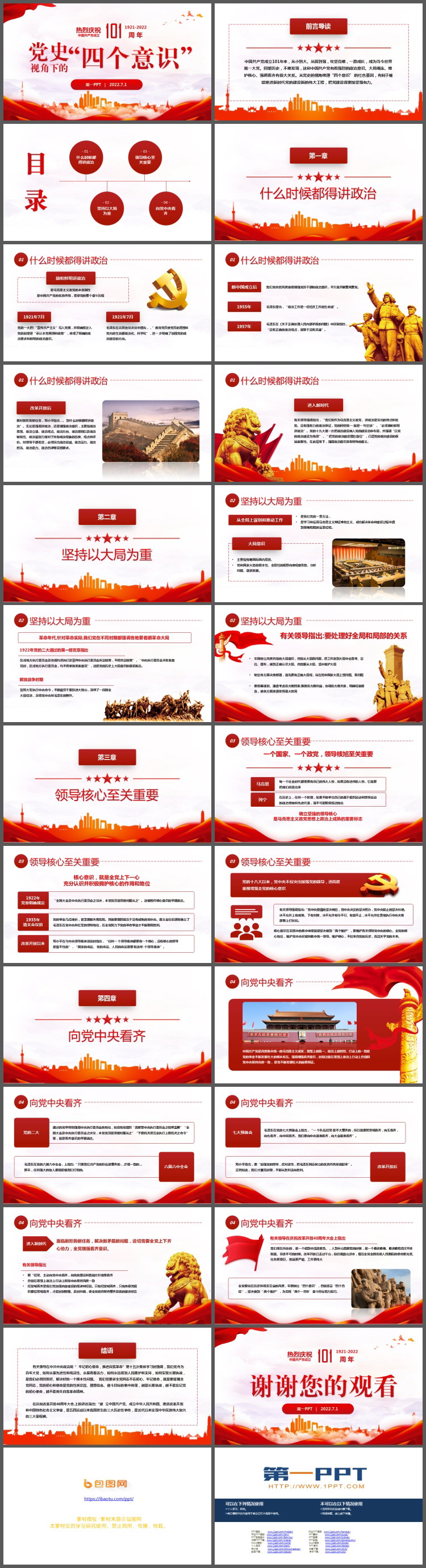 图片[2]-党史视角下的“四个意识”PPT下载-第一PPT