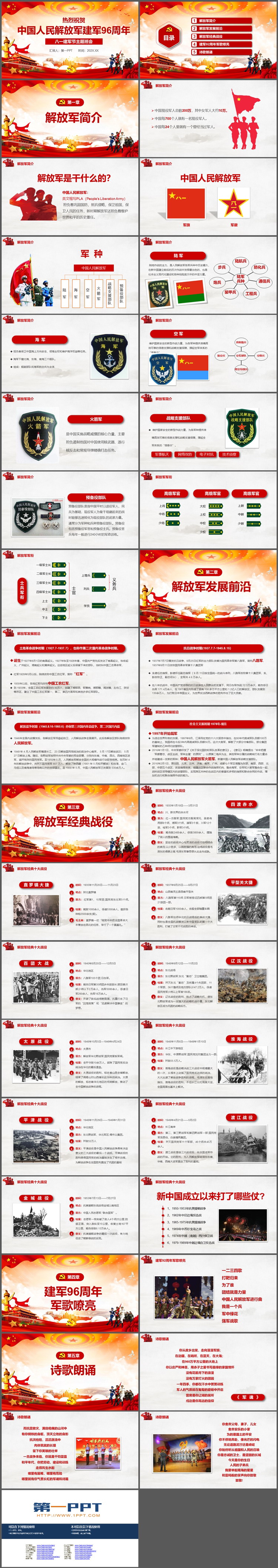 图片[2]-热烈庆祝中国人民解放军建军96周年PPT模板下载-第一PPT