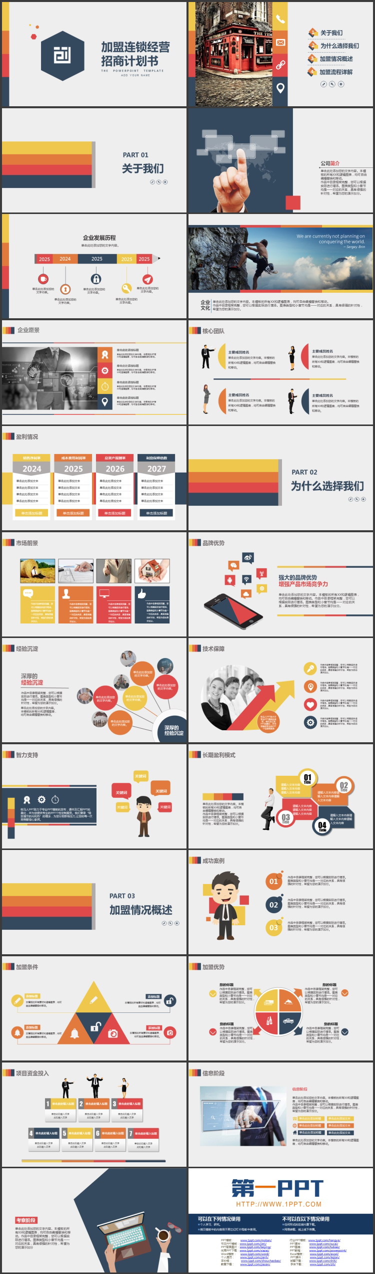 图片[2]-稳重大气加盟连锁经营招商计划书PPT模板下载-第一PPT