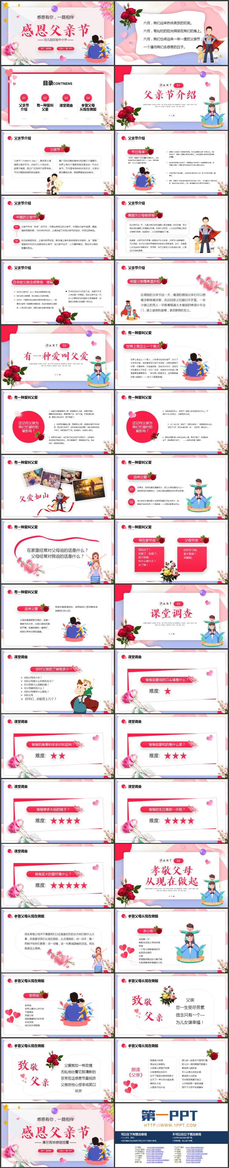 图片[2]-“感恩有你一路相伴”感恩父亲节PPT模板-第一PPT