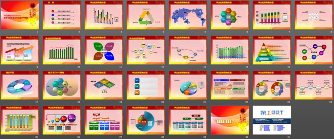 图片[2]-新年工作汇报工作总结PPT模板-第一PPT