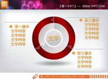 饼状幻灯片内容陈述说明图表素材-第一PPT
