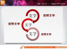 圆环箭头联动幻灯片素材下载-第一PPT