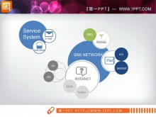 交叉关联关系PPT图表素材下载-第一PPT