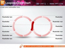一组简洁精致的循环结构PPT图表素材-第一PPT