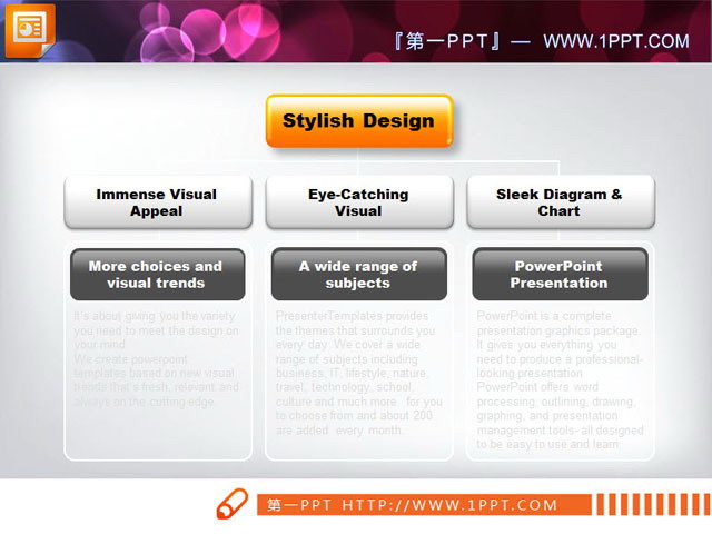 图片[1]-一副简单的幻灯片组织架构图模板下载-第一PPT