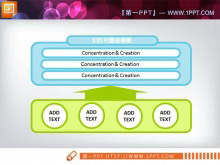 递进关系PowerPoint图表模板下载-第一PPT