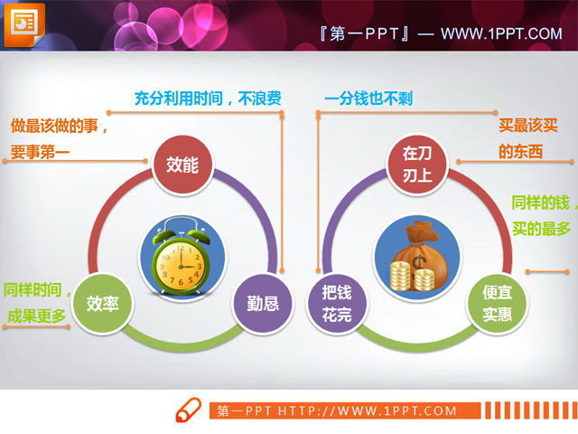 图片[1]-smartart双循环关系幻灯片图表模板-第一PPT